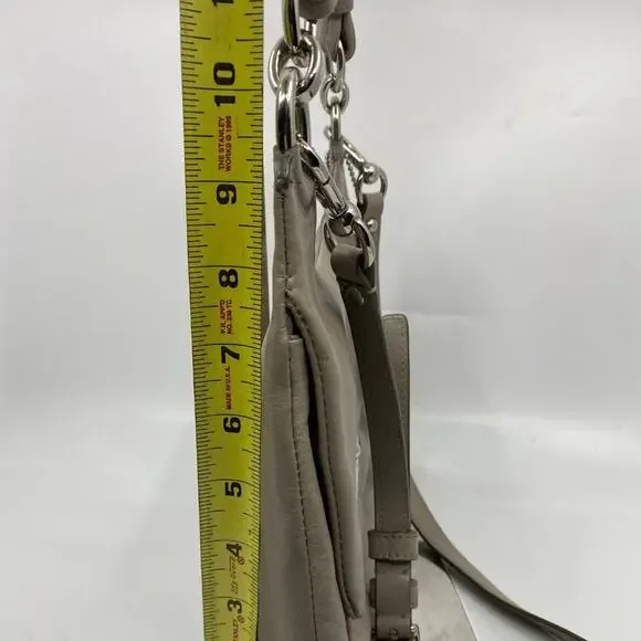 Coach Medium Gray Leather Crossbody Bag/Handbag